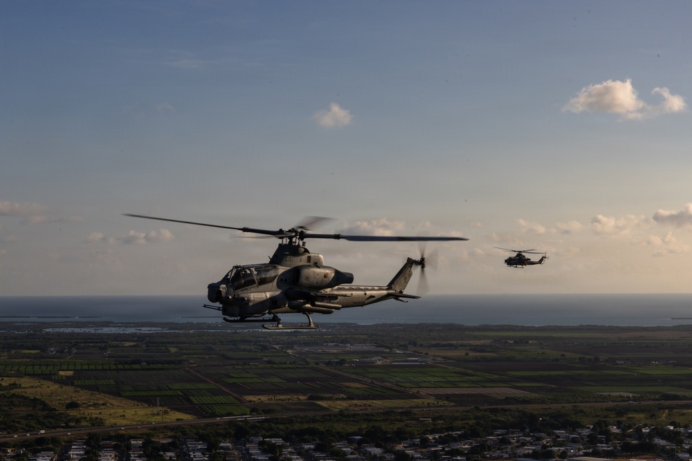 22nd MEU(SOC) | VMM-263 (REIN) Trains Aerial Marksmanship on Puerto Rico