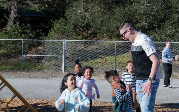 Presidio of Monterey service members mentor students at George C. Marshall Elementary School
