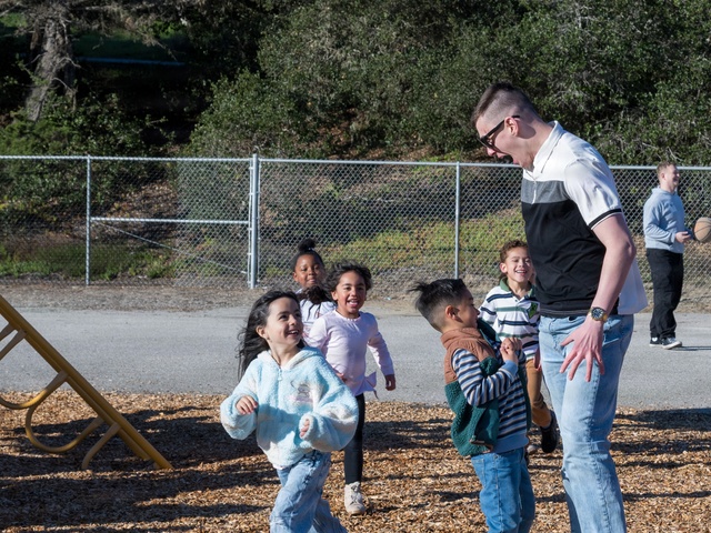 Presidio of Monterey service members mentor students at George C. Marshall Elementary School