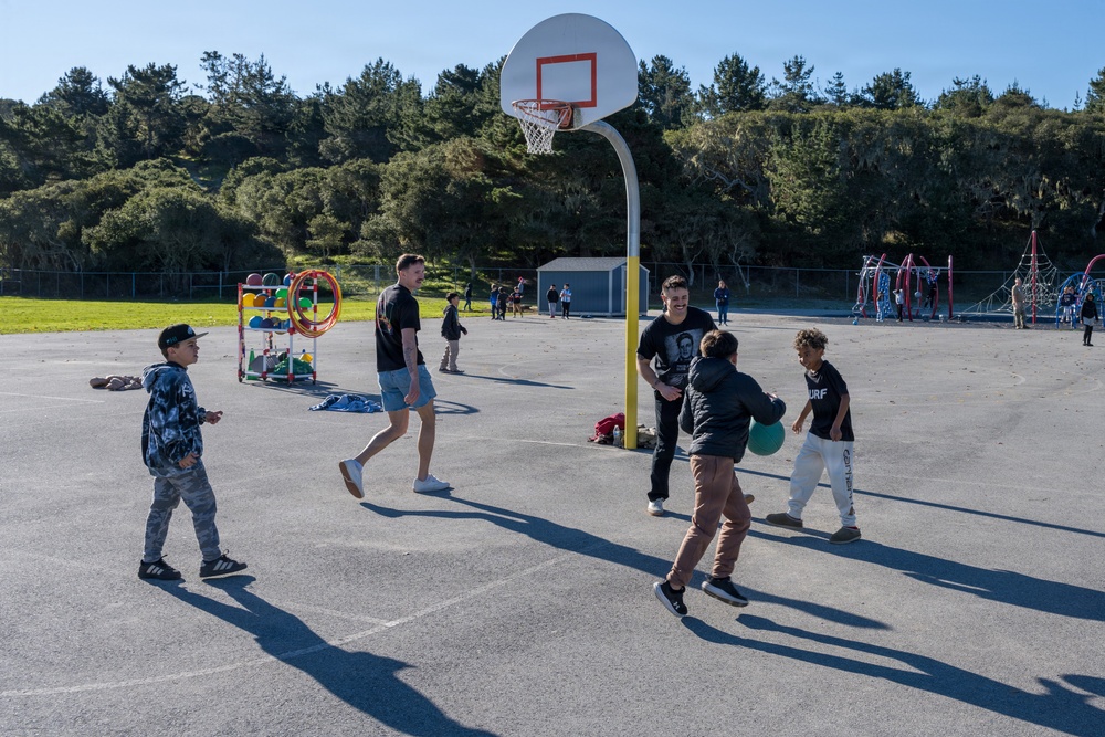 Presidio of Monterey service members mentor students at George C. Marshall Elementary School