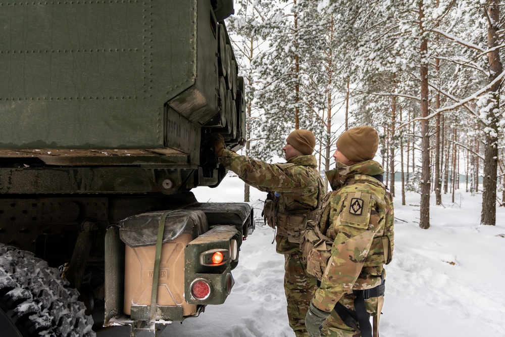 1-14 FAR Conducts HIMARS Training with Lithuanian Armed Forces