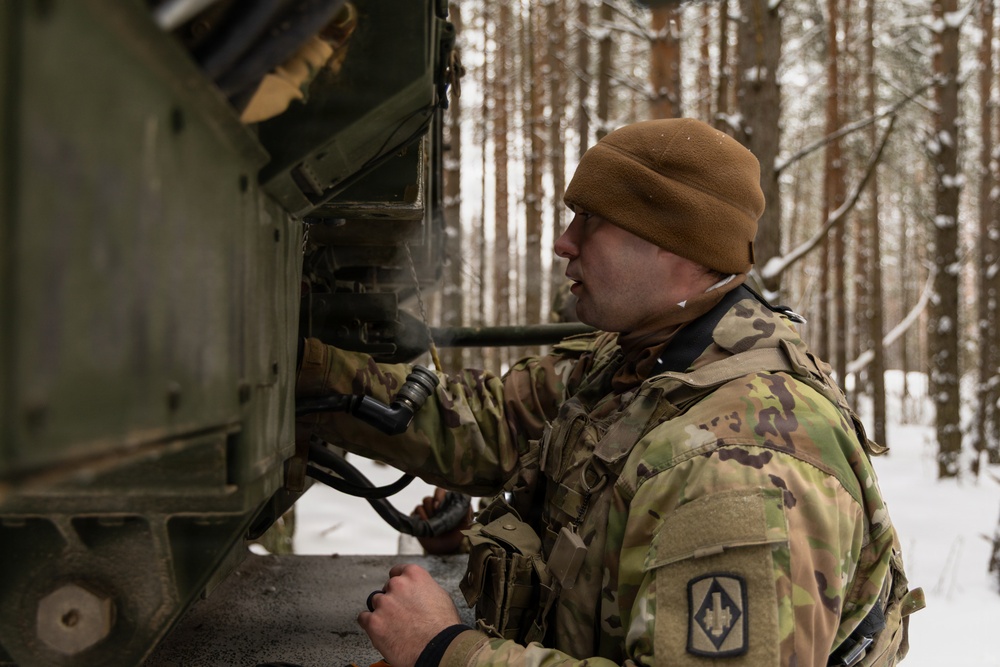 1-14 FAR Conducts HIMARS Training with Lithuanian Armed Forces