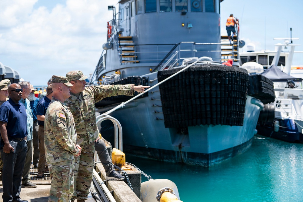 GEN Mingus Visits Kwajalein Atoll