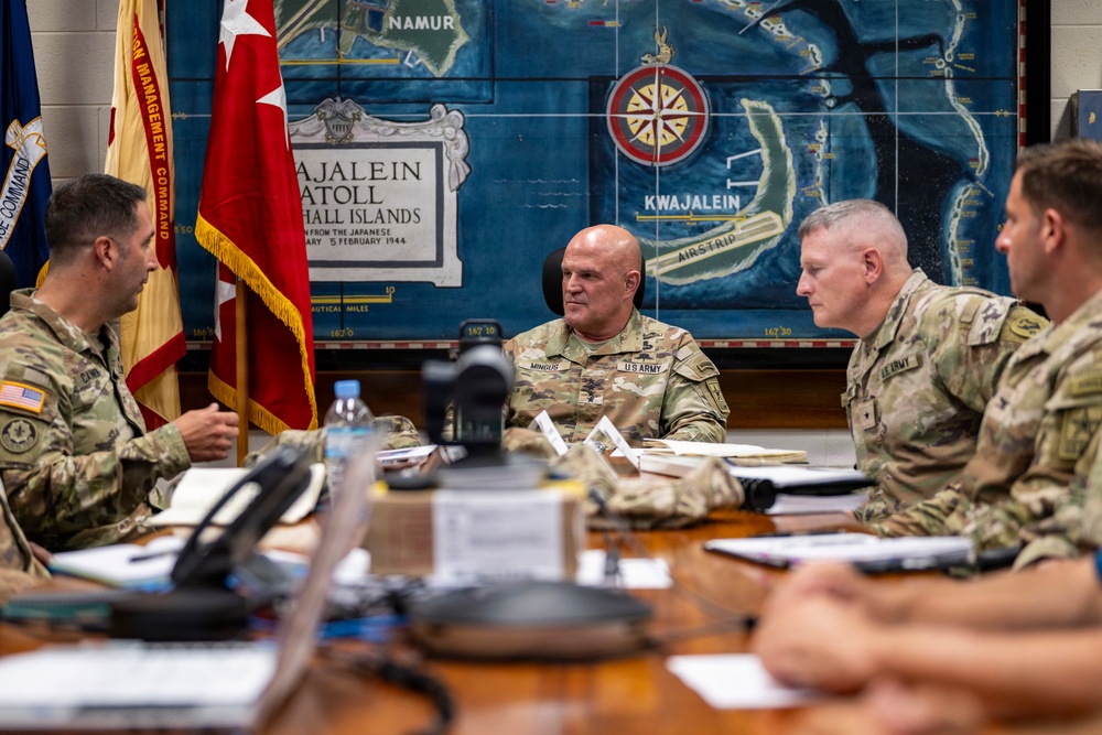 GEN Mingus Visits Kwajalein Atoll
