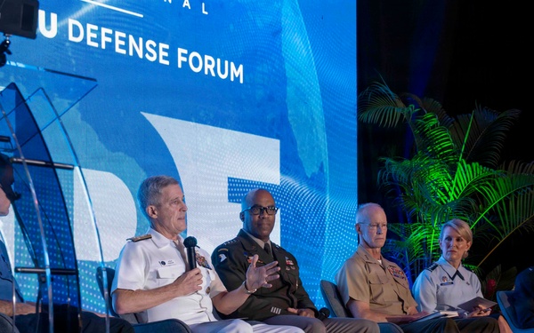 Adm. Steve Koehler, commander, U.S. Pacific Fleet, attends the Honolulu Defense Forum