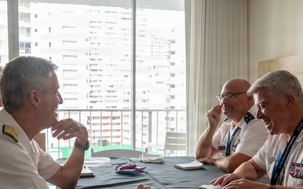 Adm. Steve Koehler, commander, U.S. Pacific Fleet, attends the Honolulu Defense Forum