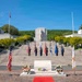 Adm. Steve Koehler, commander, U.S. Pacific Fleet, attends a wreath laying with Japan's Minister of Defense at the National Memorial of the Pacific