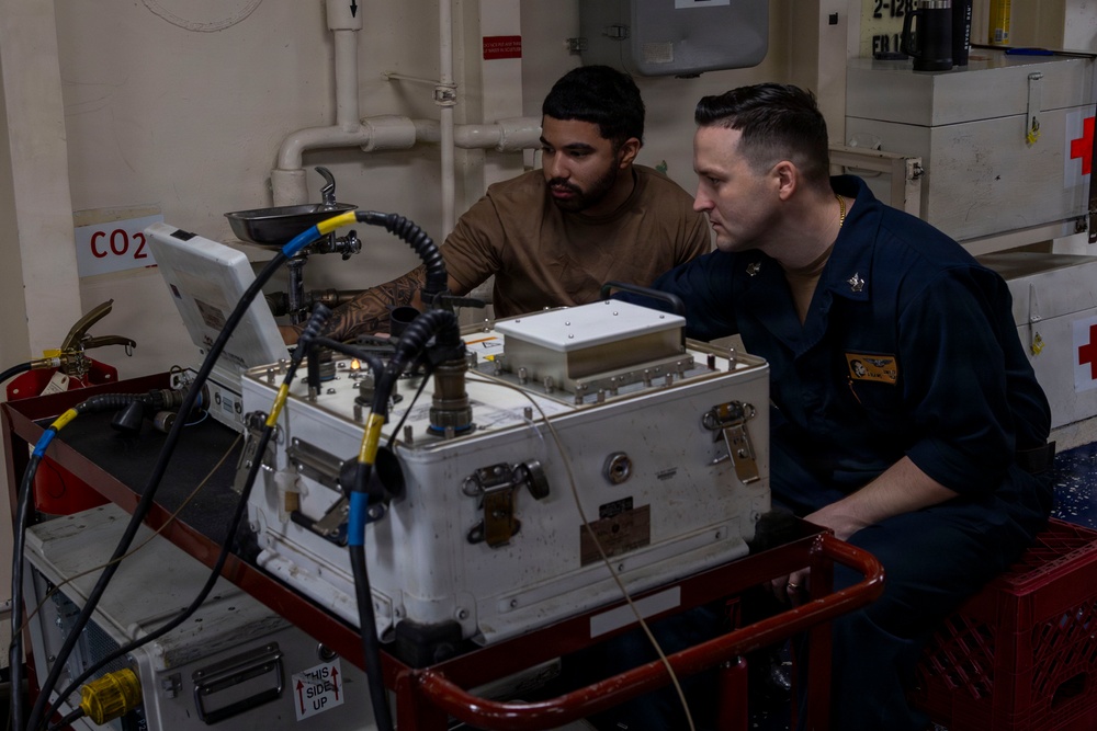 Abraham Lincoln conducts routine operations