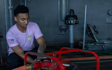 Abraham Lincoln conducts routine operations