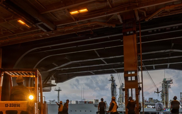 Abraham Lincoln conducts replenishment-at-sea with Yukon