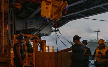 Abraham Lincoln conducts replenishment-at-sea with Yukon