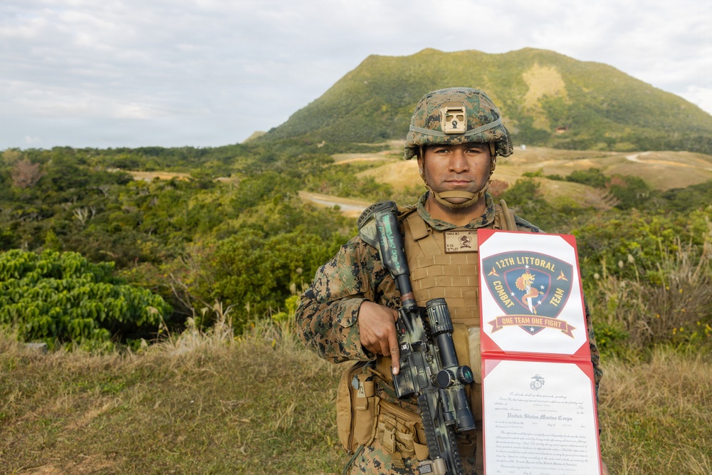 12th LCT Machine Gunner Promoted to Lance Corporal During FTX
