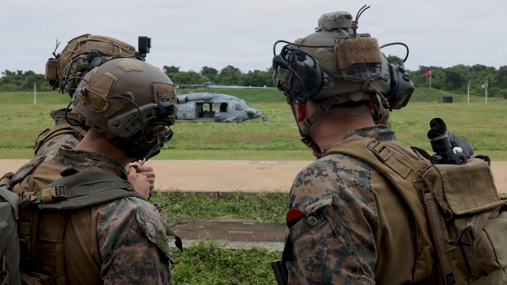 3rd Reconnaissance Battalion visits Camp Blaz to conduct Aerial Sniper Training
