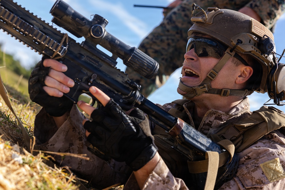 12th LCT Marines Execute a Squad Attack During a Squad Competition
