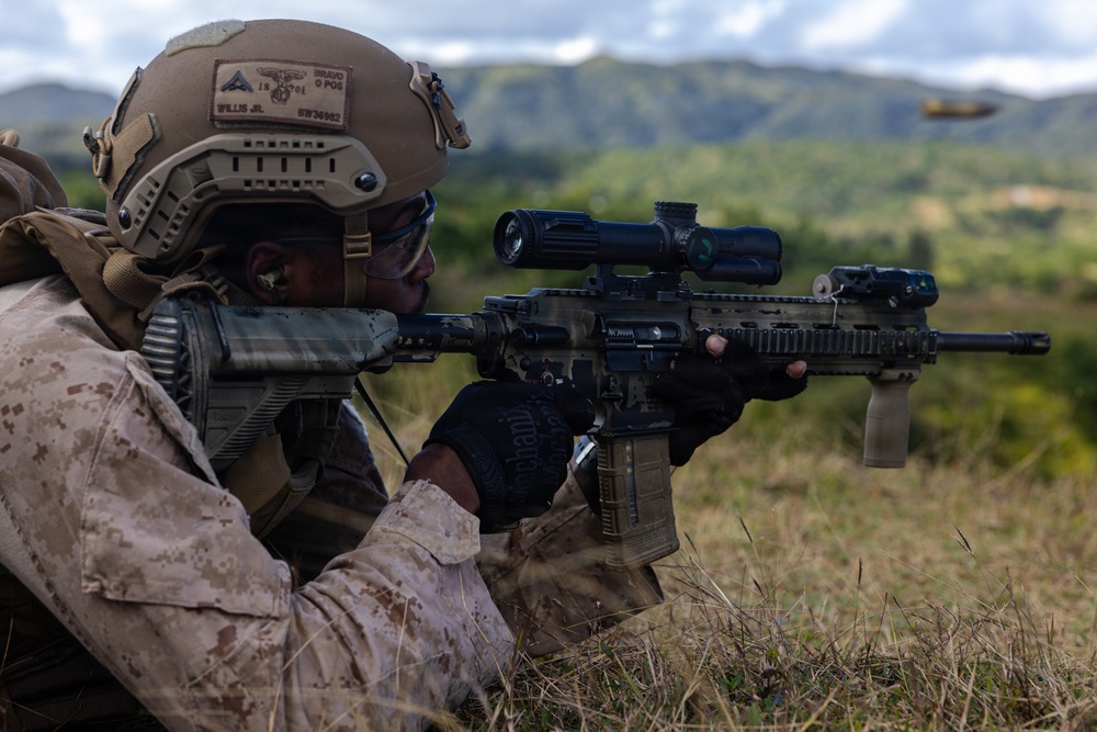 12th LCT Marines Execute a Squad Attack During a Squad Competition