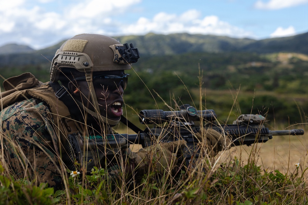 12th LCT Marines Execute a Squad Attack During a Squad Competition