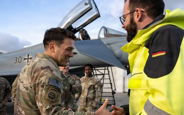 3rd ID tours German air force Eurofighter squadron