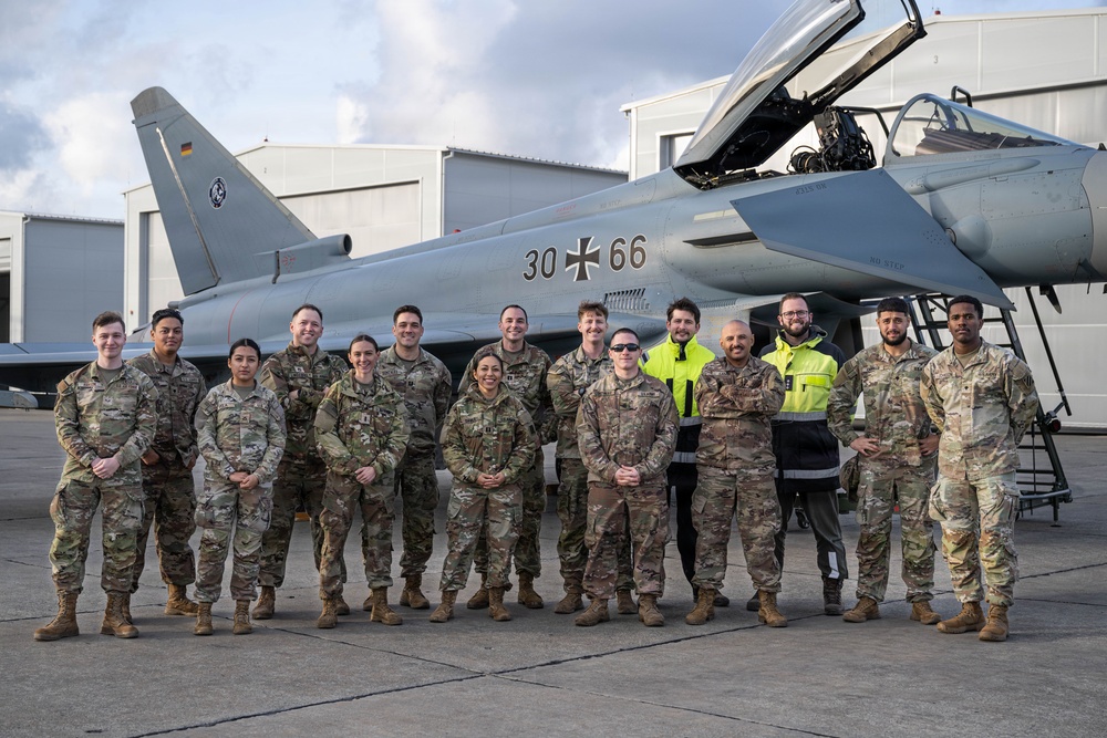 3rd ID tours German air force Eurofighter squadron