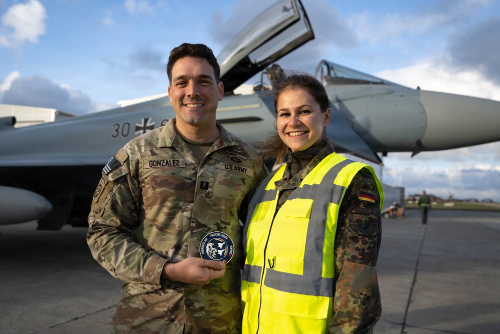 3rd ID tours German air force Eurofighter squadron