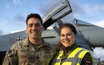 3rd ID tours German air force Eurofighter squadron