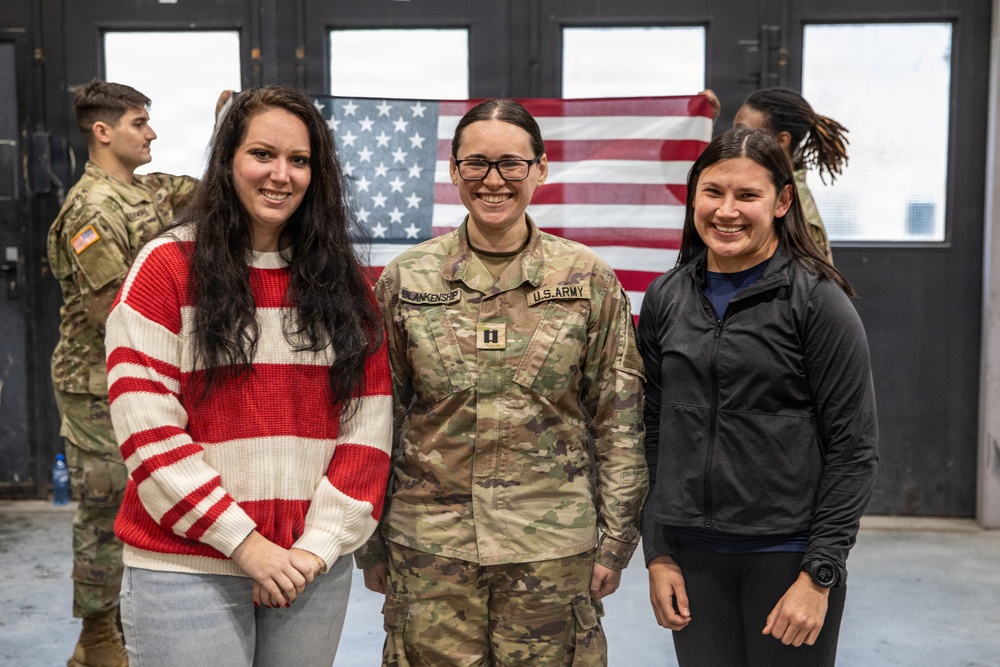 Newly Promoted Captain Administers Oath to Fellow Officer at 30th Medical Brigade Ceremony