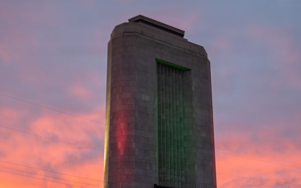 Fort Peck Dam at sunrise