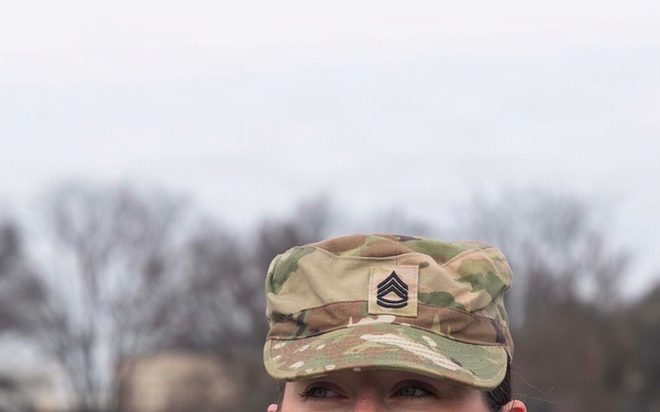 Sgt. 1st Class Lisa Nunley Promotion Ceremony at Lincoln Memorial