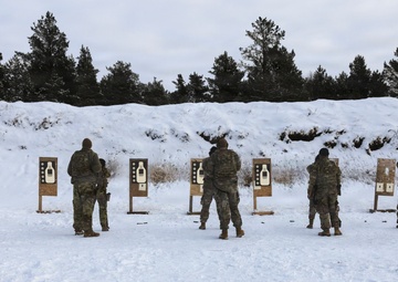 102nd Military Police Company conducts pistol qualifications in Adazi, Latvia