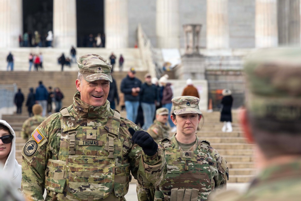 Brig. Gen. Thomas Visits Task Force Magnolia