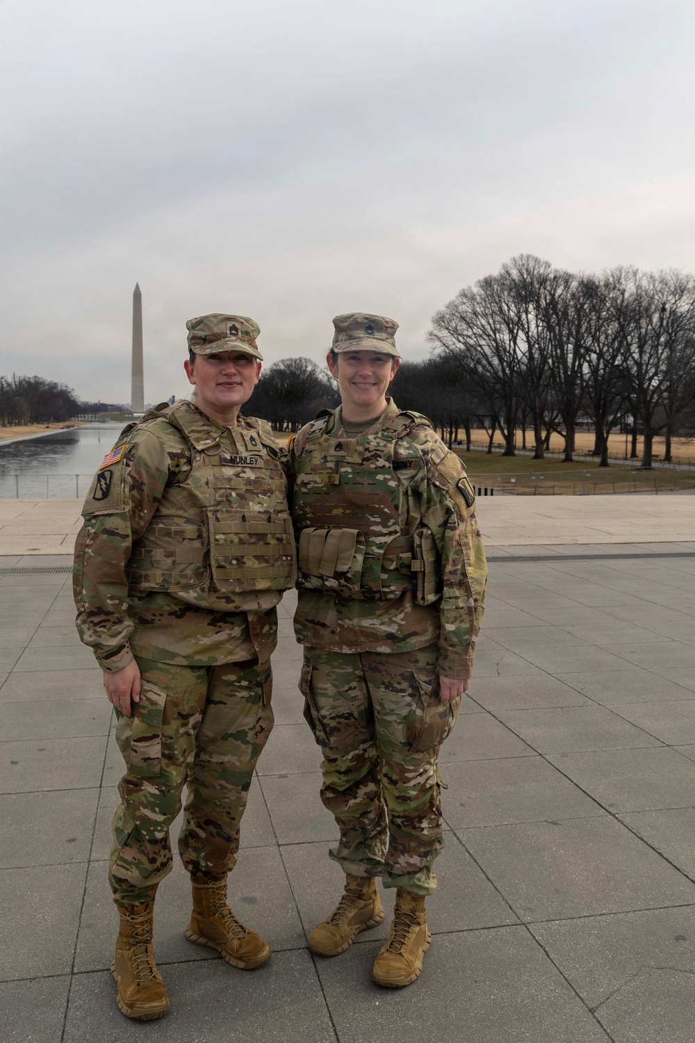 Sgt. 1st Class Lisa Nunley Promotion Ceremony at Lincoln Memorial