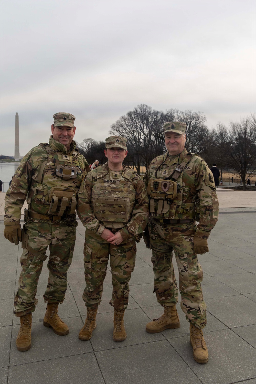 Sgt. 1st Class Lisa Nunley Promotion Ceremony at Lincoln Memorial