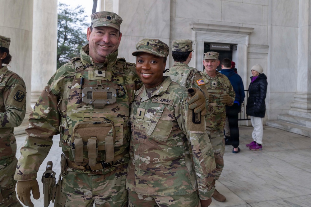 1st Lt. Dana Wesley Promotion Ceremony at Thomas Jefferson Memorial