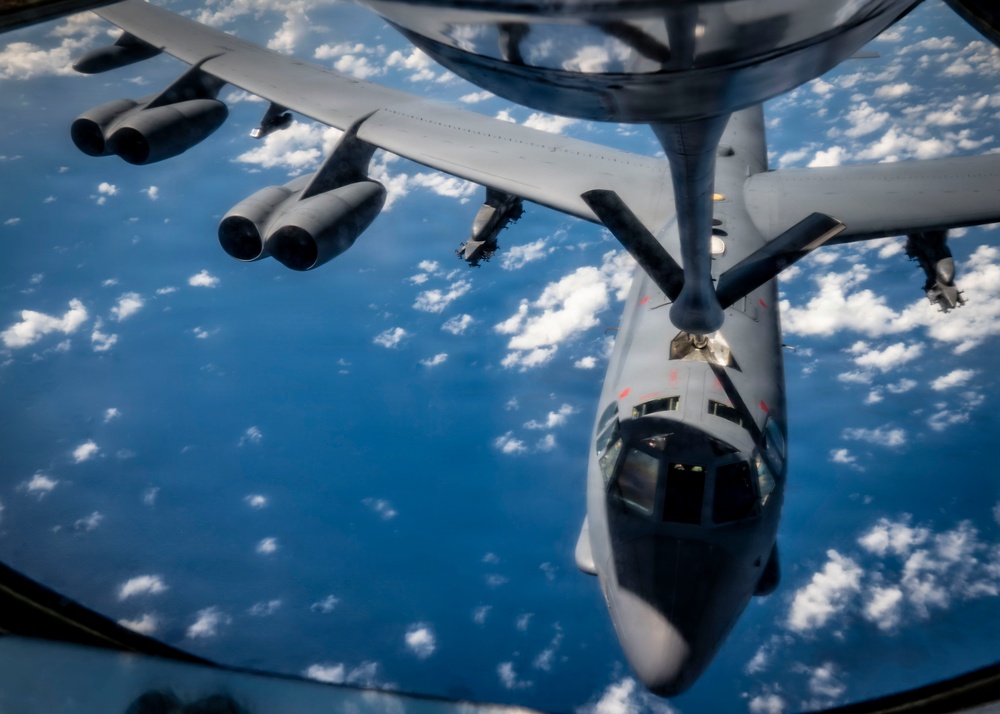 91st ARS supports strategic bomber operations with aerial refueling over SOUTHCOM AOR