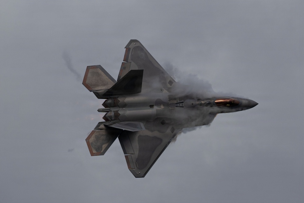 F-22 Raptor Aerial Demonstration Team performs at the Homestead ARB Air Show 2023