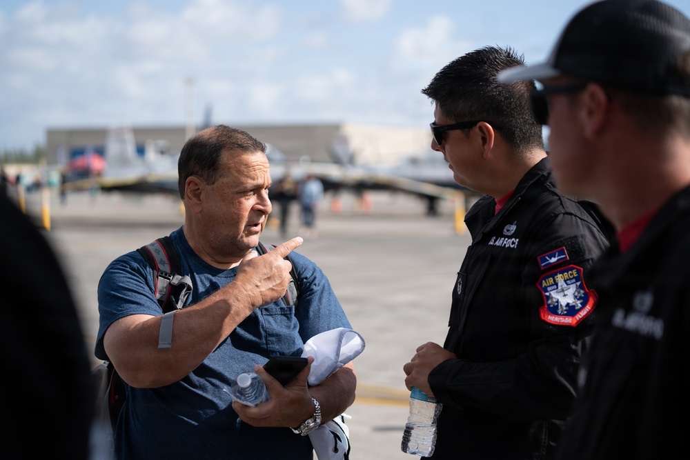 F-22 Raptor Aerial Demonstration Team performs at the Homestead ARB Air Show 2023