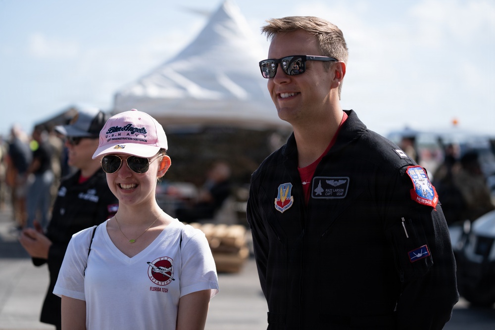 F-22 Raptor Aerial Demonstration Team performs at the Homestead ARB Air Show 2023