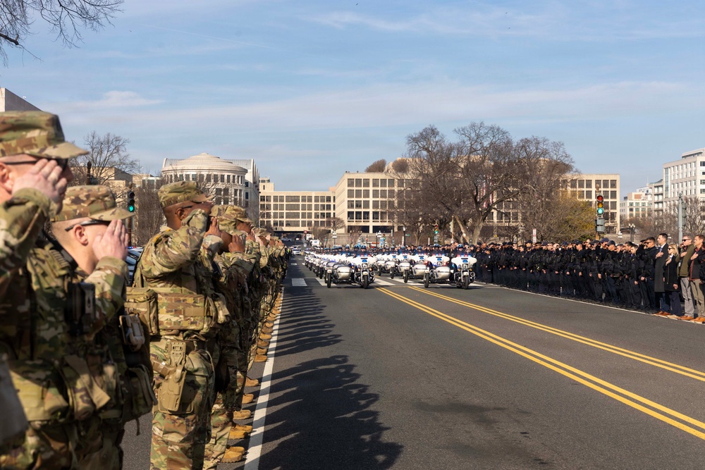 National Guardsmen from Mississippi Honor Fallen Metro DC Police Officer