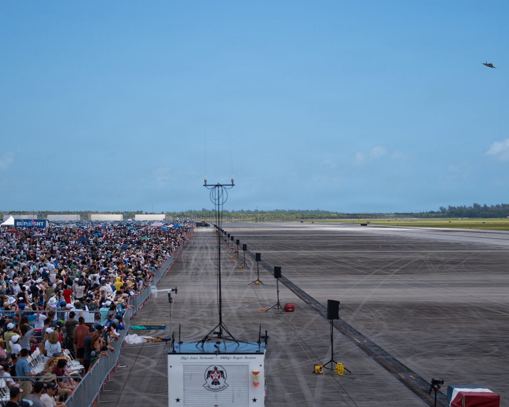 F-22 Raptor Aerial Demonstration Team performs at the Homestead ARB Air Show 2023