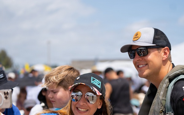 F-22 Raptor Aerial Demonstration Team performs at the Homestead ARB Air Show 2023