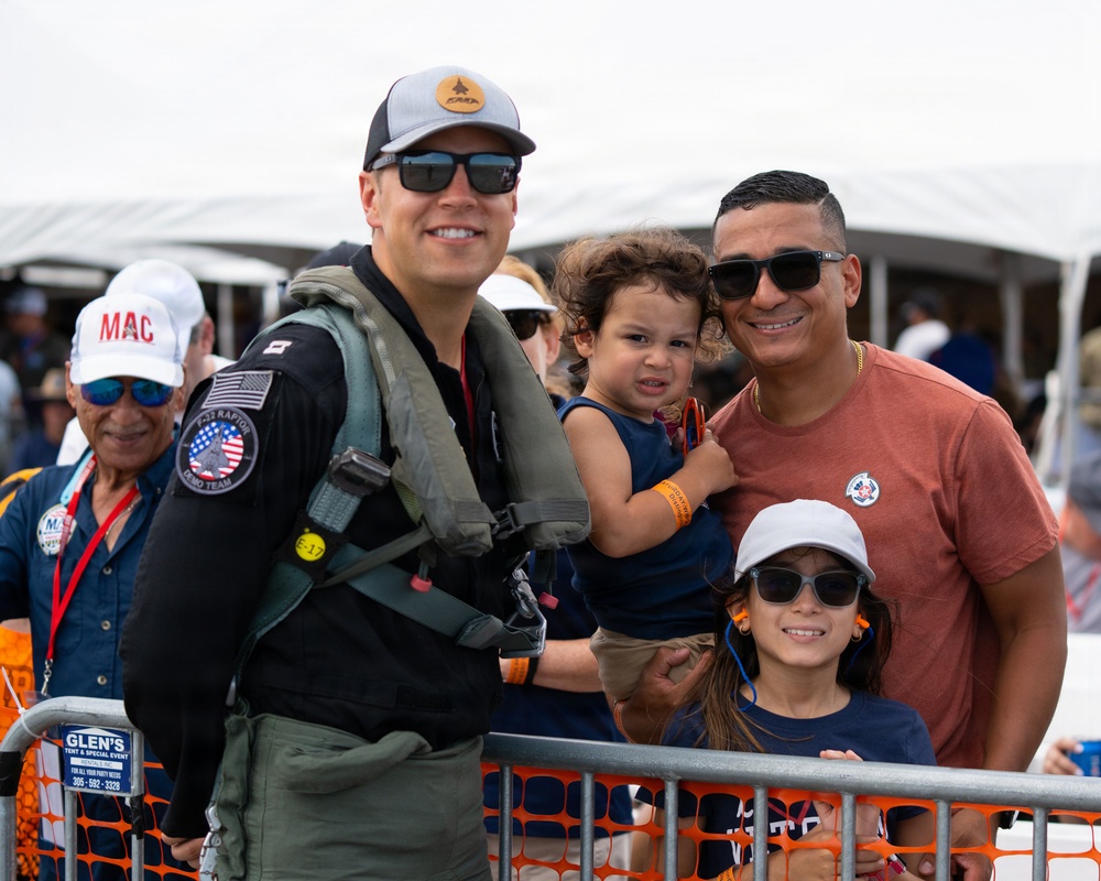 F-22 Raptor Aerial Demonstration Team performs at the Homestead ARB Air Show 2023