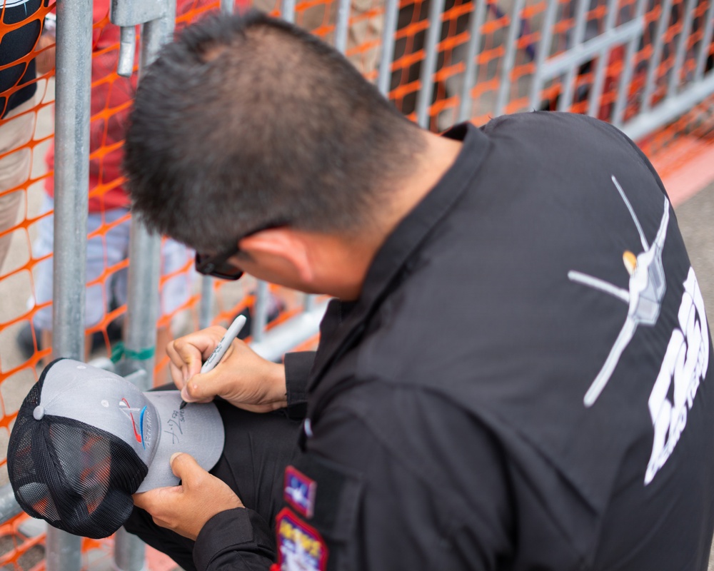 F-22 Raptor Aerial Demonstration Team performs at the Homestead ARB Air Show 2023