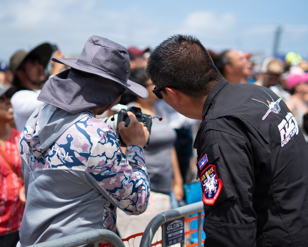 F-22 Raptor Aerial Demonstration Team performs at the Homestead ARB Air Show 2023