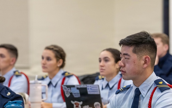 U.S. Coast Guard Academy cadets first day of spring semester