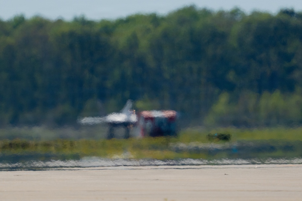 F-22 Raptor Aerial Demonstration Team performs at the Airpower Over Hampton Roads 2023