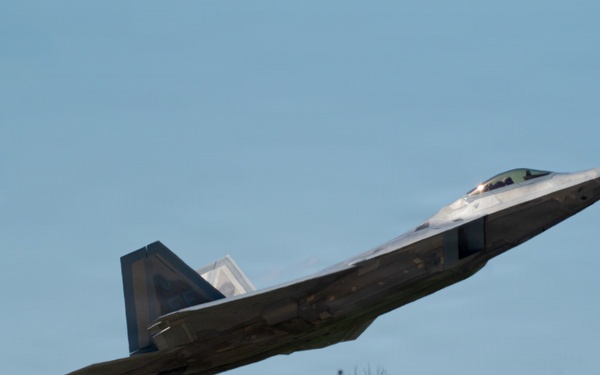 F-22 Raptor Aerial Demonstration Team performs at the Airpower Over Hampton Roads 2023
