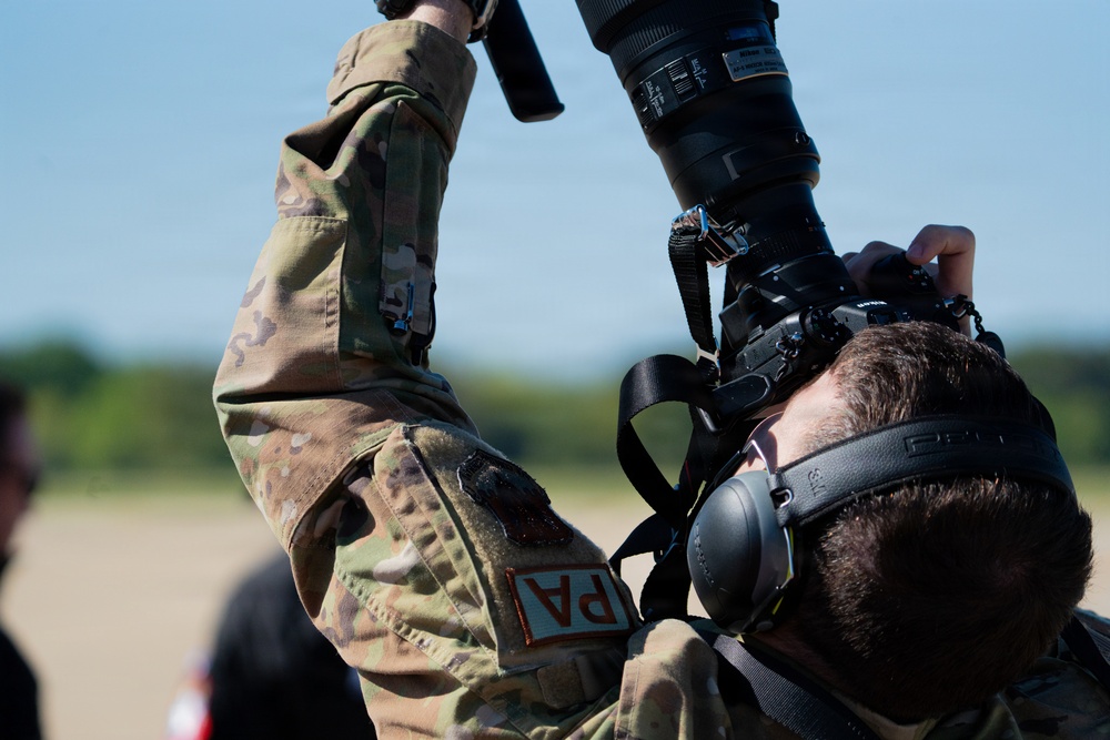 F-22 Raptor Aerial Demonstration Team performs at the Airpower Over Hampton Roads 2023