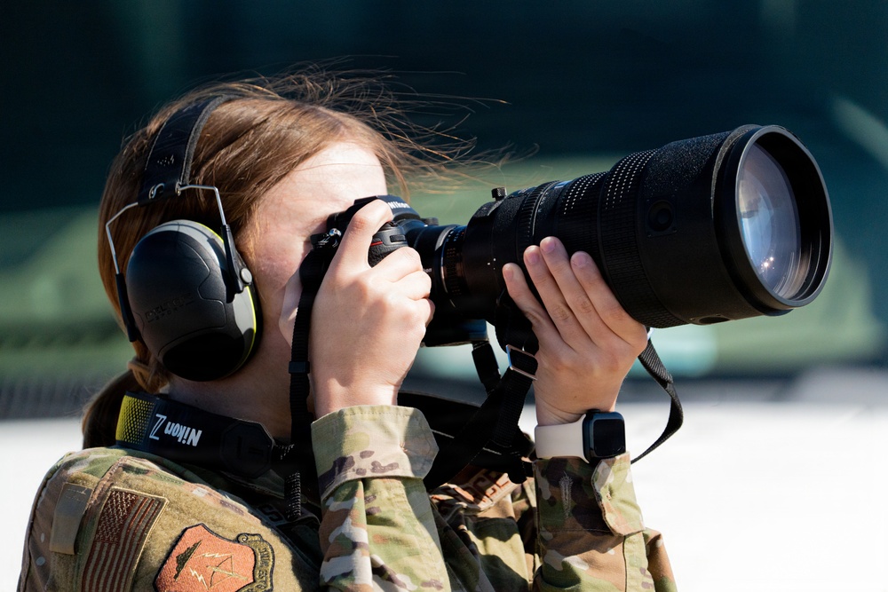 F-22 Raptor Aerial Demonstration Team performs at the Airpower Over Hampton Roads 2023