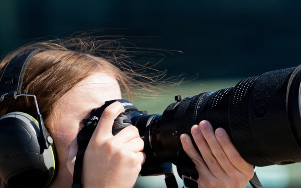 F-22 Raptor Aerial Demonstration Team performs at the Airpower Over Hampton Roads 2023