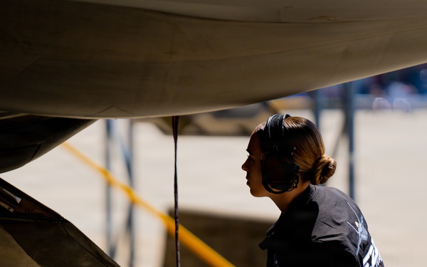 F-22 Raptor Aerial Demonstration Team performs at the Airpower Over Hampton Roads 2023