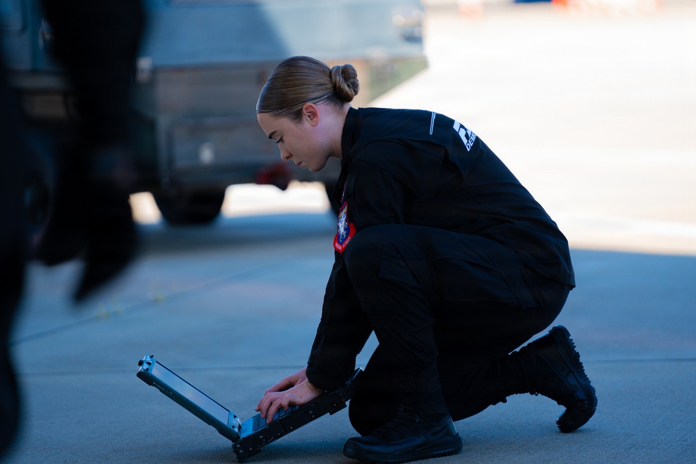 F-22 Raptor Aerial Demonstration Team performs at the Airpower Over Hampton Roads 2023